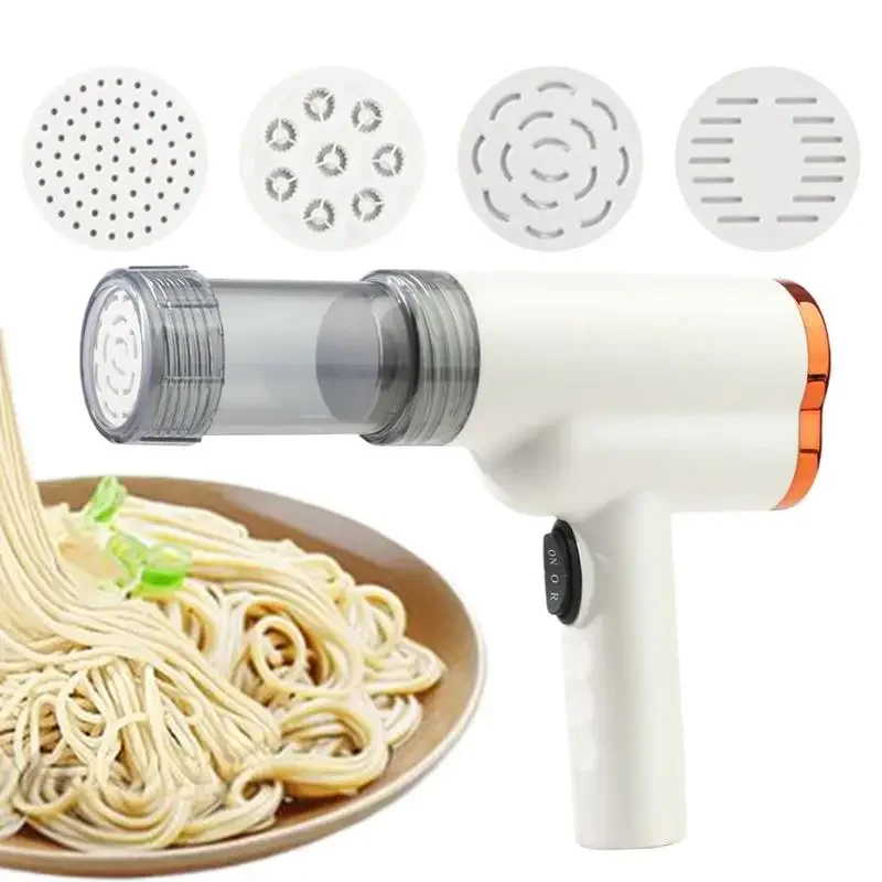 

Electric Pasta Machine Automatic Pasta Maker Machine Portable Mixer with 5 Types Accessory Cordless Making Tool for Home Cooking