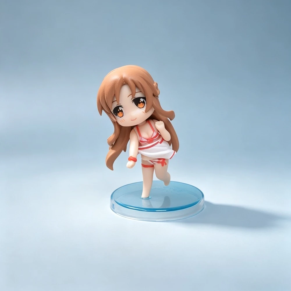 5-7cm Anime Sword Art Online Figure Lisbeth/Asuna/Leafa/Silica Action Figures PVC Desktop Ornamen Model Collection Toys Gifts view 4