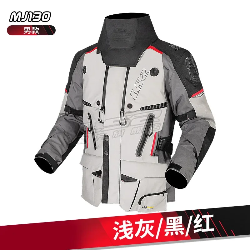 LS2 أبولو مقاوم للماء دراجة نارية النسيج سترة CORDURA النسيج لجميع المواسم السراويل شهادة CE مستوى AAA MJ130