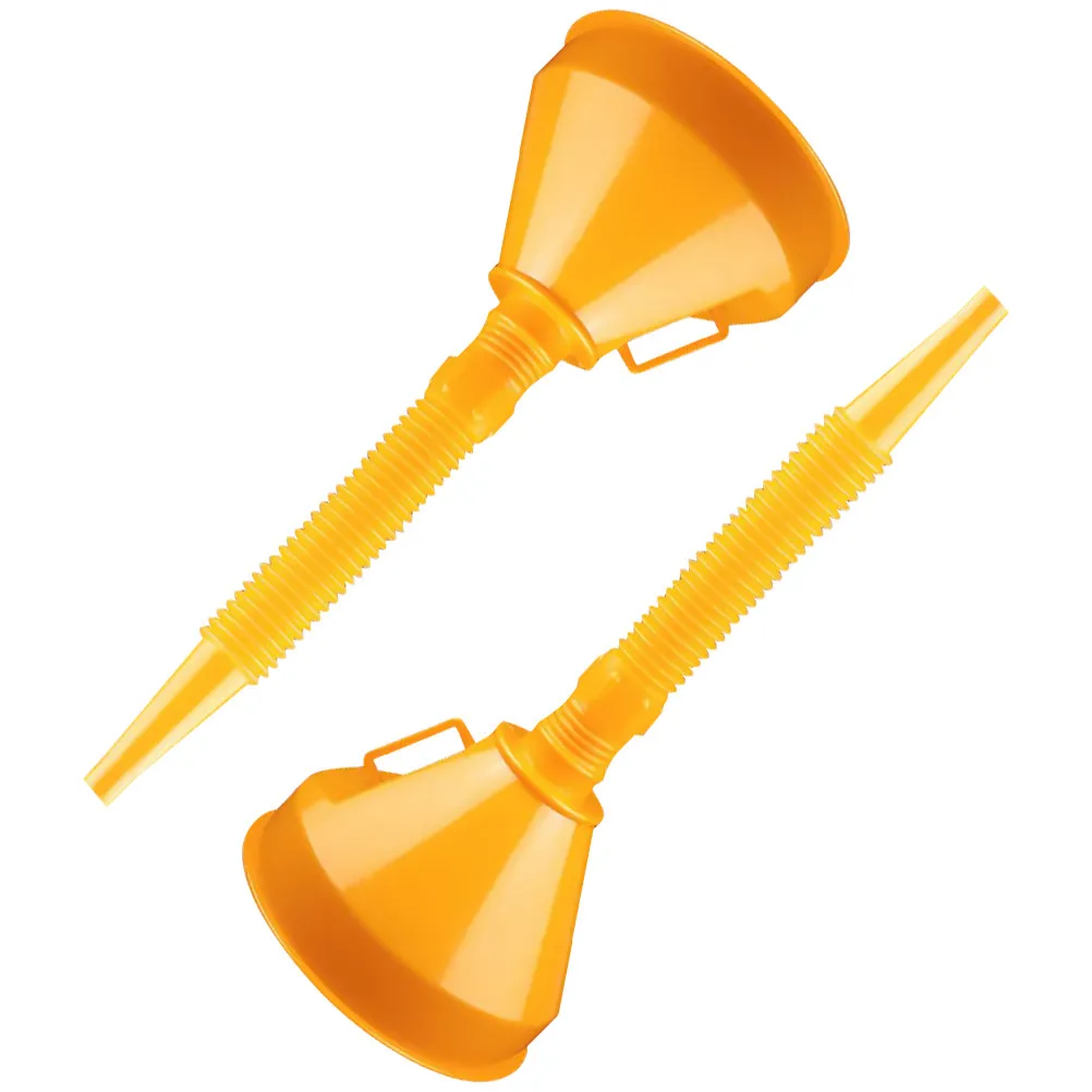

2 Pcs Engine Oil Liquid Pourer Auto Funnel for Gas Tank Big Automotive with Strainer