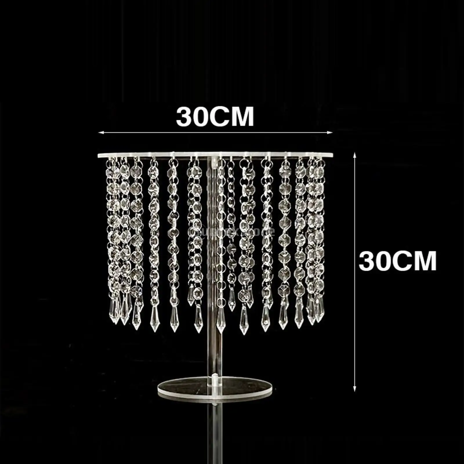 Cake Stand Crystal Pendants for New Year Afternoon Tea Supplies Centerpiece Dessert Table Serve Crystal Pendants Beads