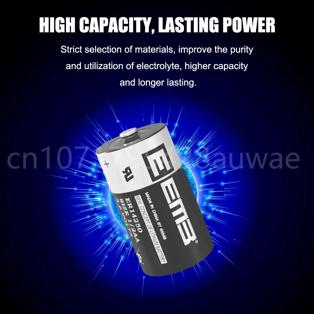 1PCS ER14250 ER 14250 CR14250 SL14250 1/2AA 3.6V 1200mAh PLC Industrial Lithium Battery Primary Battery for Camera