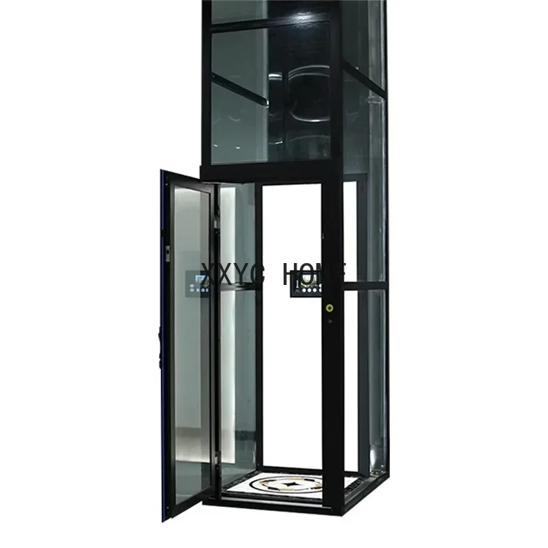 Home elevator indoor and outdoor loft villa hydraulic duplex simple sightseeing small lift