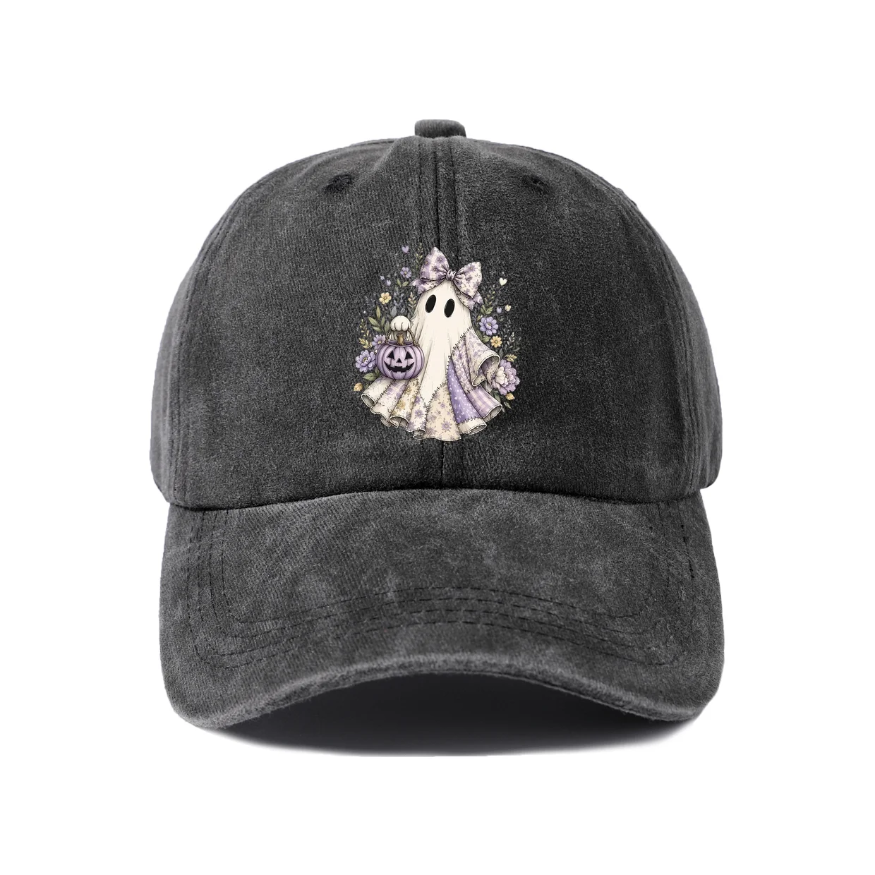 Angel Wing Animal Graphic Baseball Cap, Vintage Washed Adjustable Unisex Dad Hat, Everyday Gift