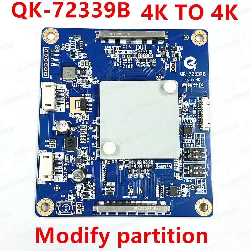 New QK-72339B Supports 4K LCD TV Partition Modification Does Partition Conversion 4K to 4K on Adapter Board