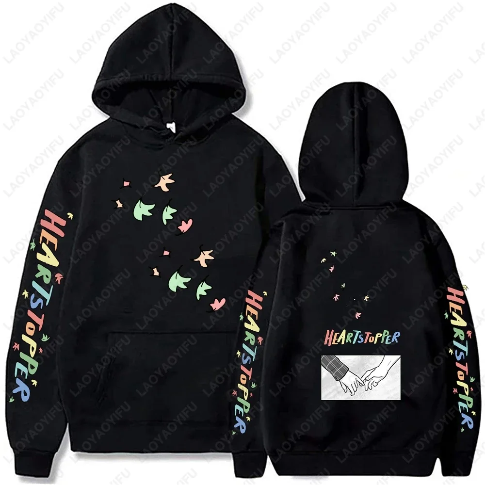 Heartstopper Hoodie Men Fashion Coat Nick and Charlie Heartstopper Hoodies Kids Hip Hop Boys Girls Coat Women Sweats Hoody