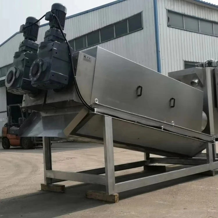 Multi Purpose  Sludge Dehydrator Volute Screw Filter Press Sludge Dewatering Machine for Mud Slurry Waste Water Treatment