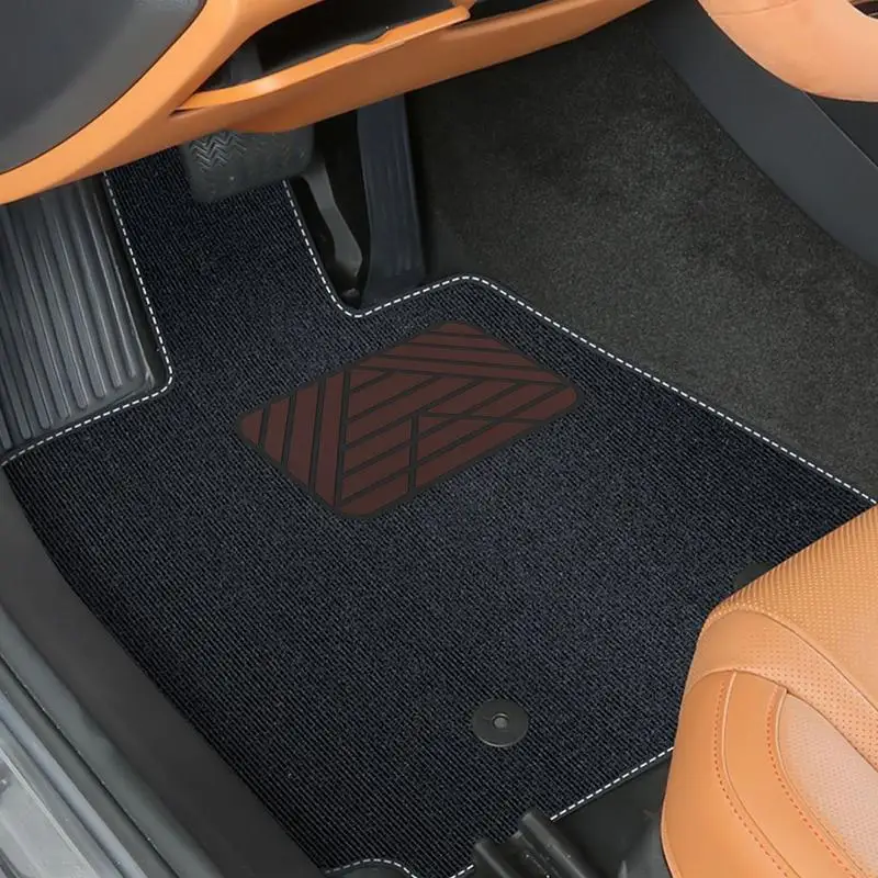 Car Floor Mat Patch Kit Car Heel Pad PVC Footrest Plate Rest Foot Pedal Car Heel Pad Sewing Tool Included For Easy Installation