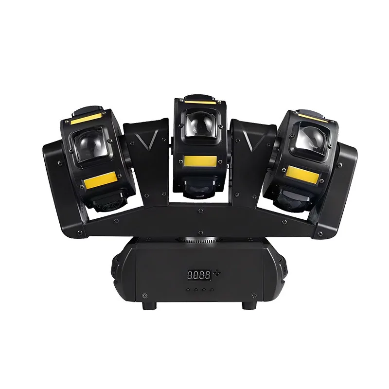 Outdoor Entertainment Portable Three Heads Stepless Rotating Beam Light Disco Strobe Light KTV Bar Stage Light Decor Bright
