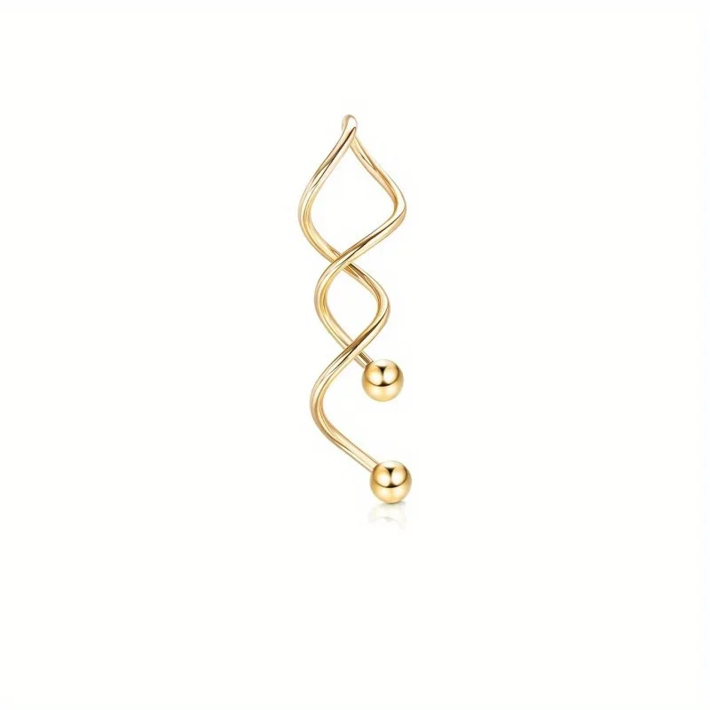 Gold Plated Belly Button Ring, Classic Navel Jewelry