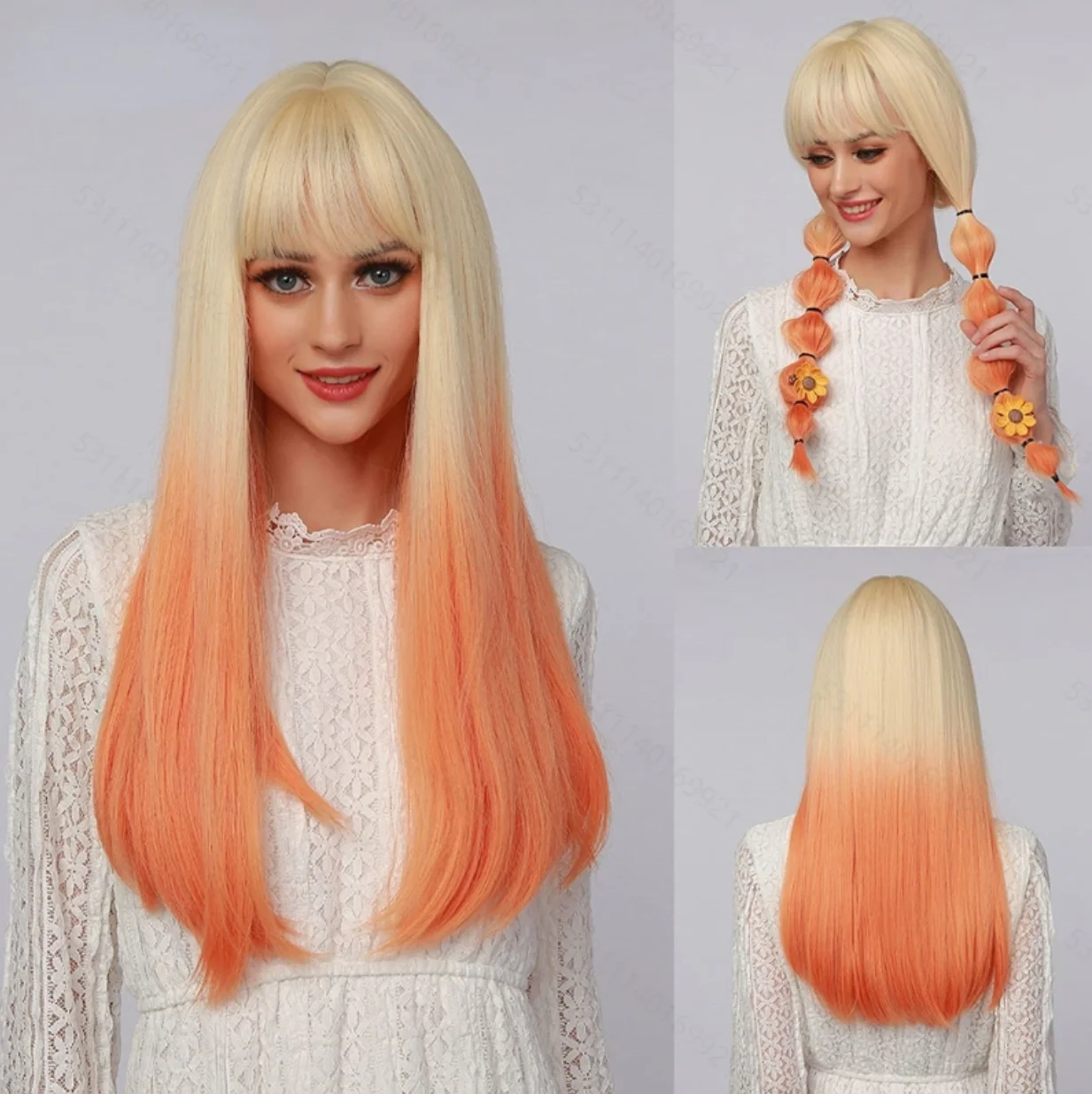 70cm/27.6in Kiraz Kırmızısı Bü - Synthetic Wigs incelemesi ve fiyatı