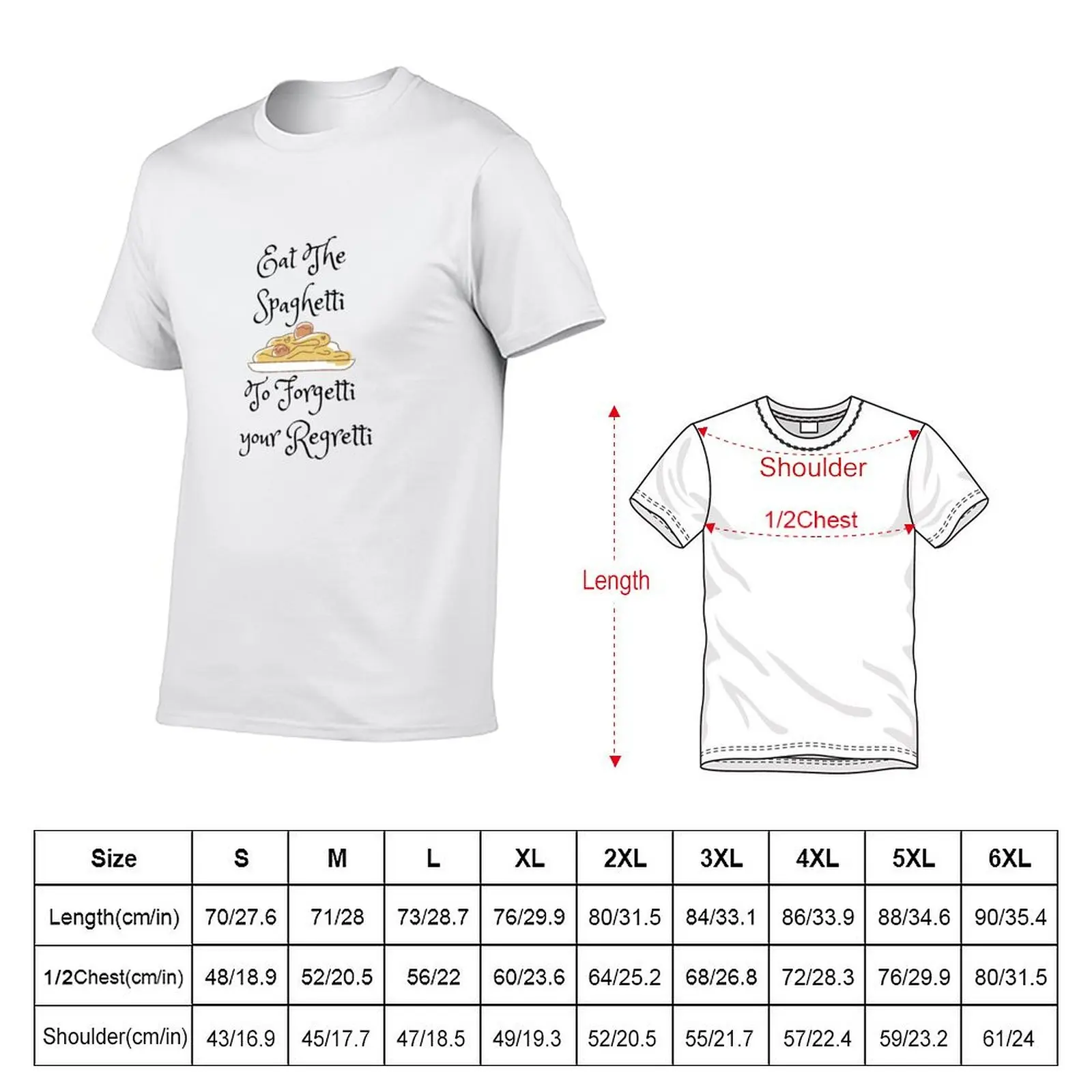 Eat The Spaghetti To Forgetti Your Regretti T-Shirt blacks sweat shirts, men