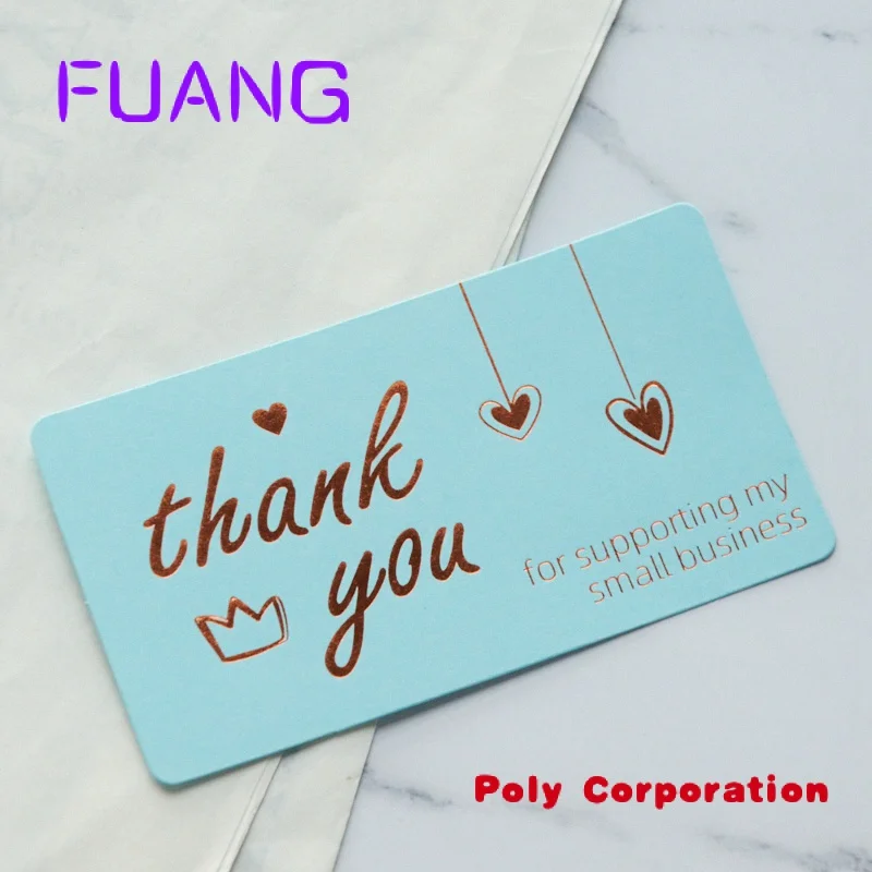 Custom  customized personality logo thank you cards with envelopes and stickers for my small business