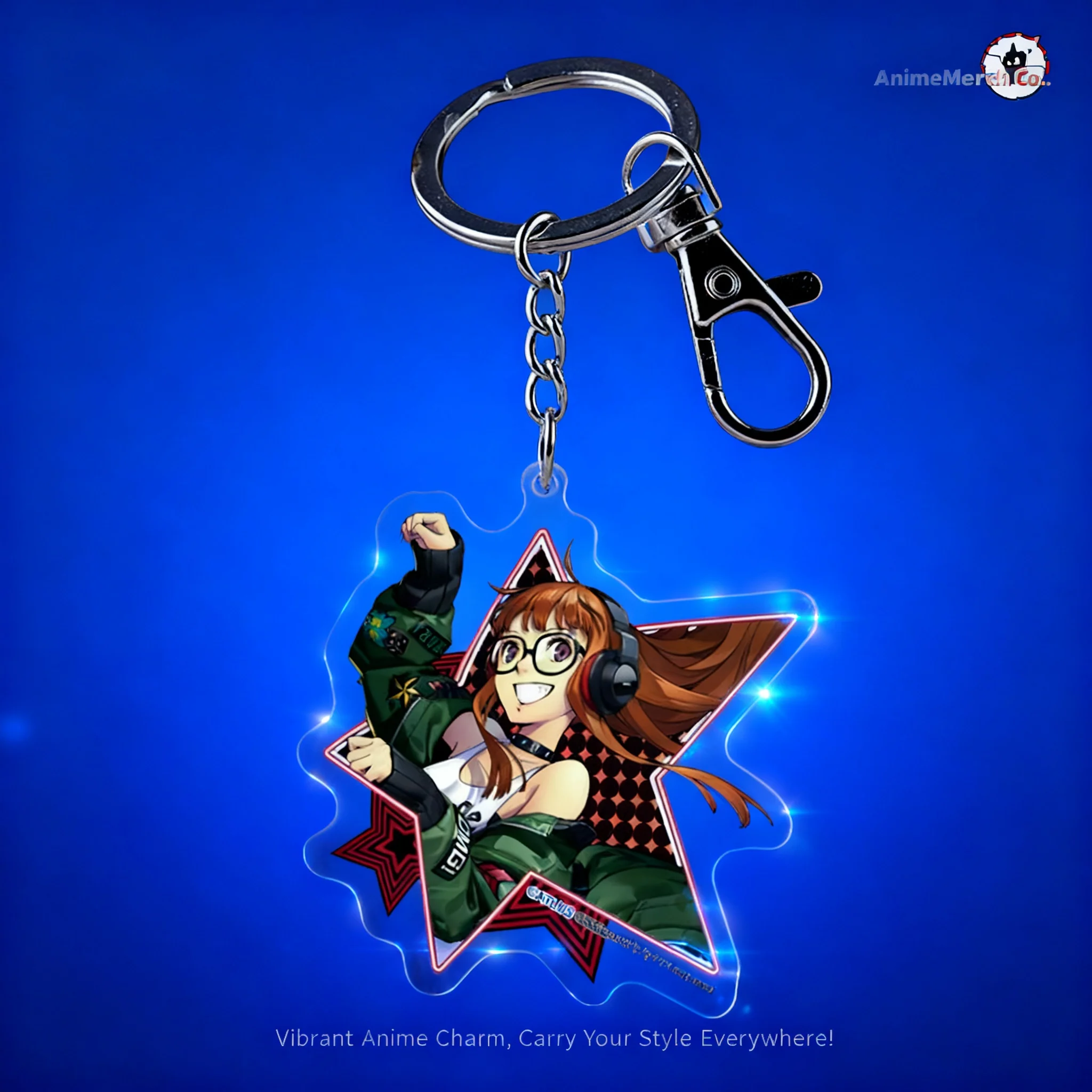 Llavero Acrílico de Persona 5 Joker, Accesorio Transparente con Diseño de los Ladrones Fantasma del Anime