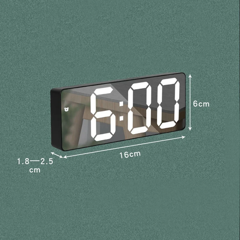 Mirror Digital Smart Alarm Table Teperature Clock 6