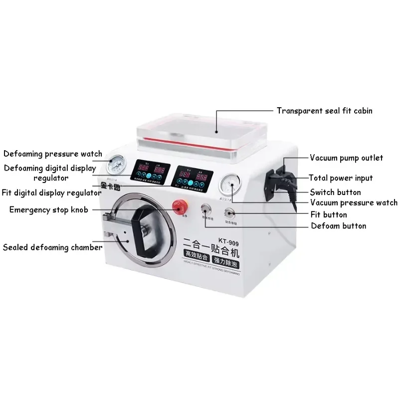 for Universal OCA Vacuum Laminating Machine Autoclave Bubble Remover for Phone LCD Touch Screen Refurbish Repair Tool 2025