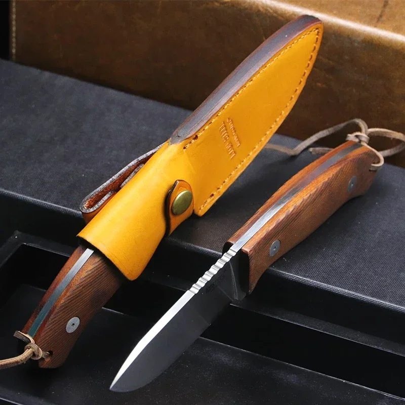 Italian D2 alloy High hardness outdoor survival knife Jungle Camping outdoor tools rescue outdoor hunting supplies