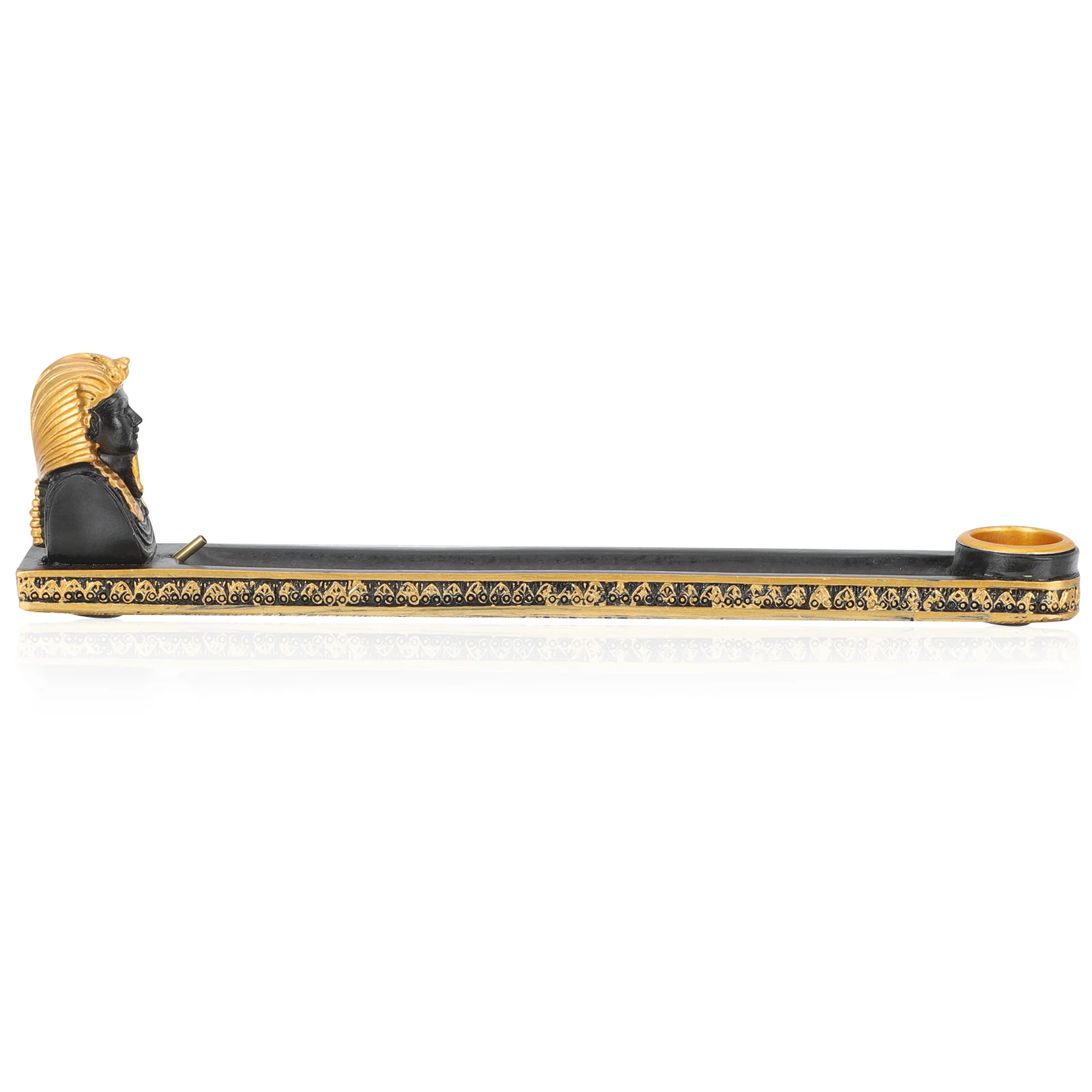 

Resin Figurine Incense Plate Statue Egyptian Decor Fine Craft Elegant Appearance Great Gift Desktop nament