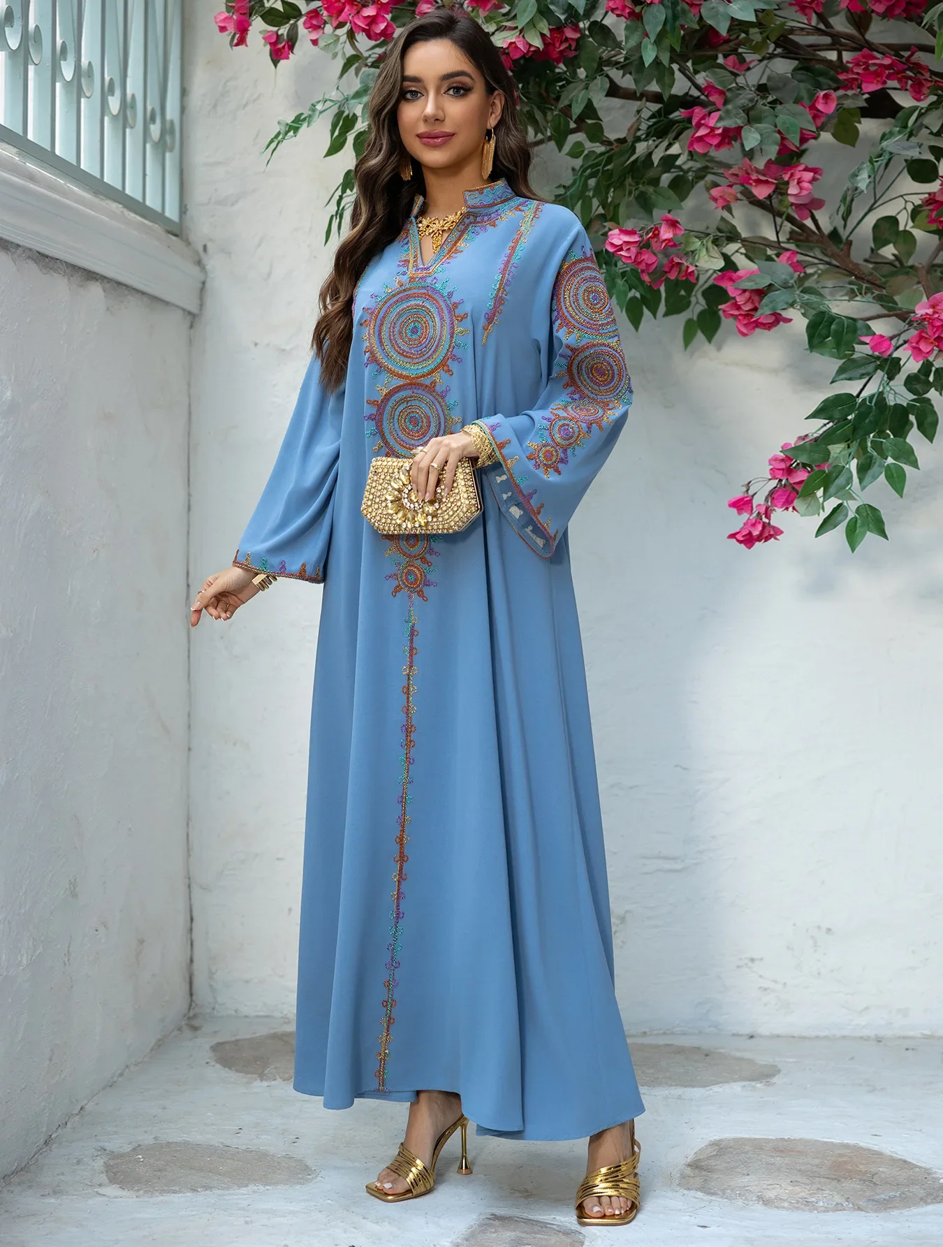 Vrouwen moslim jurk Jalabiya Abaya vestido Ramadan lange jurken gewaad Marokkaanse islam kleding Eid Djellaba kaftan Dubai Abaya