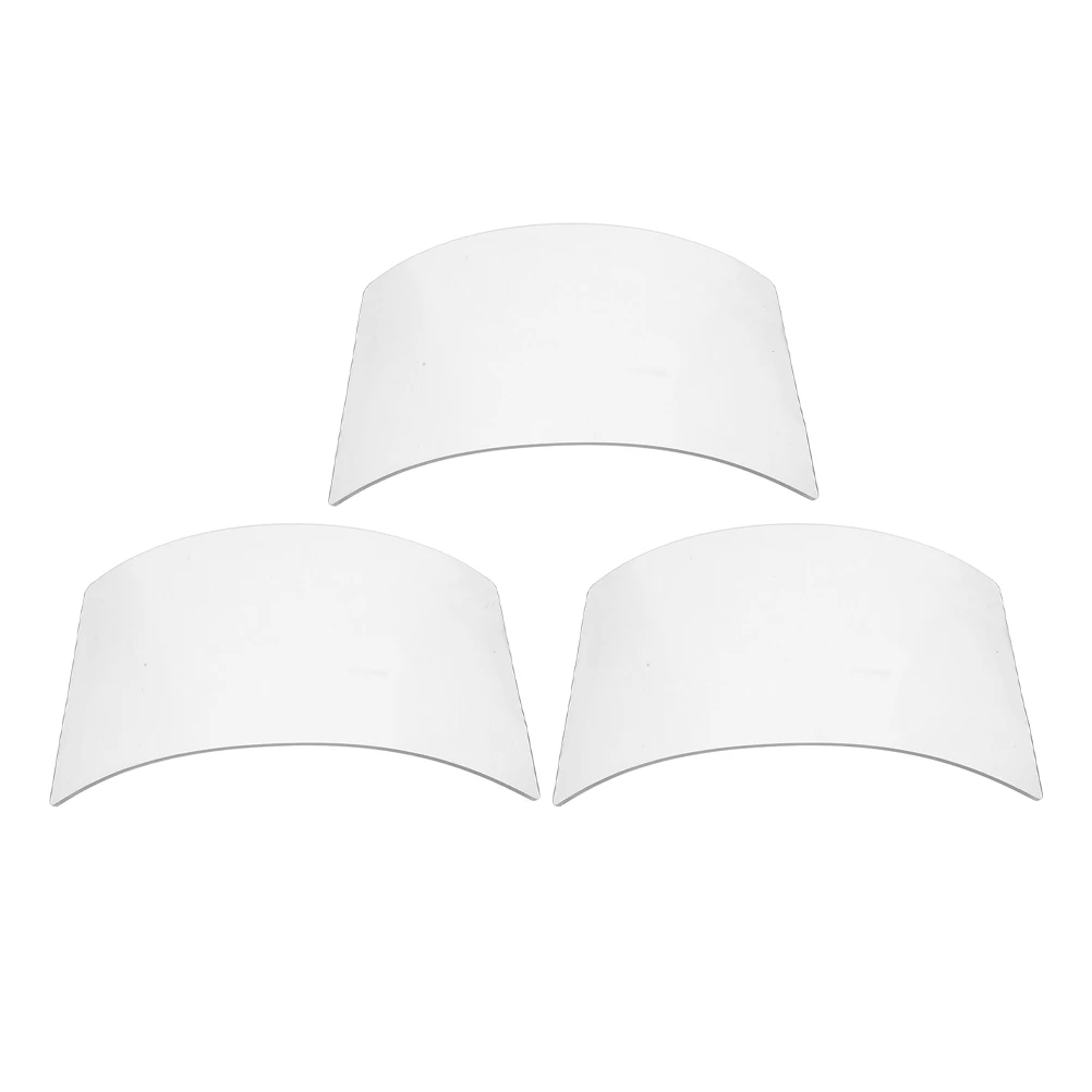 

3 Pcs Dustproof Mask Protective Lenses for Sandblasting Hood Cap Kit Clear Organic Glass Lens Grinding Hoods Welding Caps