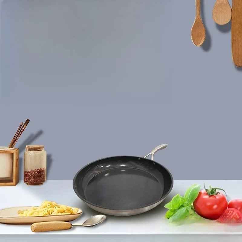 

Flat Bottomed Pancake, Large Flat Bottomed Frying Pan, Non Stick Commercial and Household Flat Bottomed Non Stick Frying Pan