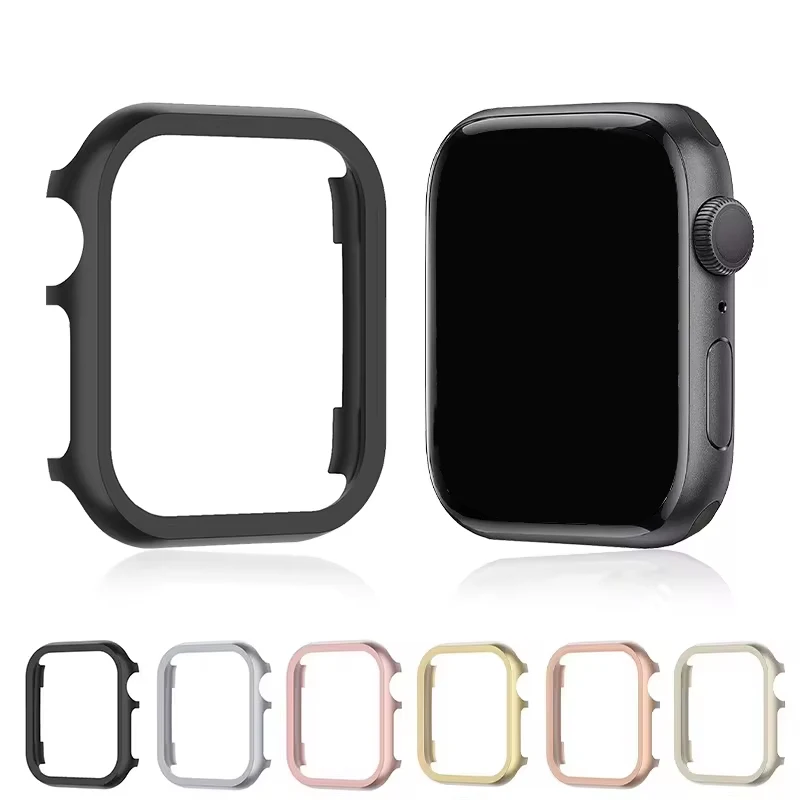 Metal Cover for Apple Watch Ultra 9 8 7 49mm 40 41mm 45mm 38mm 42mm Aluminium Alloy Protective Bumper Frame Case iWatch 5 6 SE 4