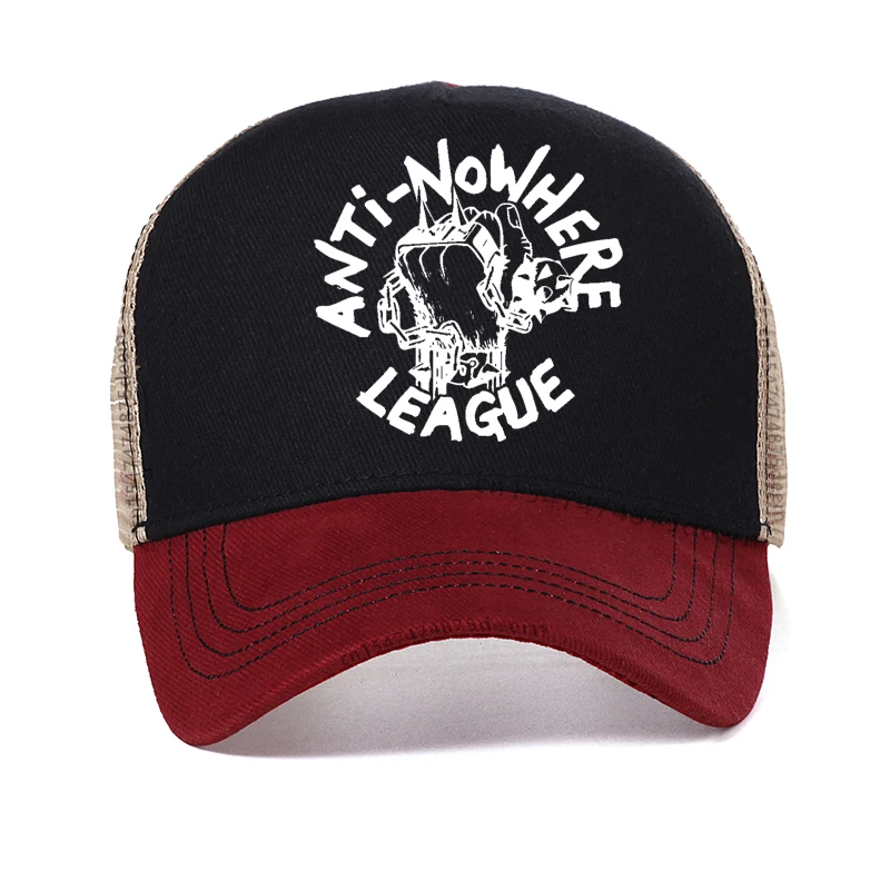 

Anti Nowhere League Punk Rock Band baseball cap Men Summer cool mesh trucker hat women Adjustable Hip Hop Hats