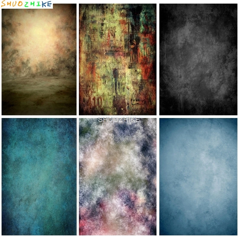 

Digital Vintage Hand Painted Photography Backdrops Props Texture Grunge Family Party Photo Studio Background