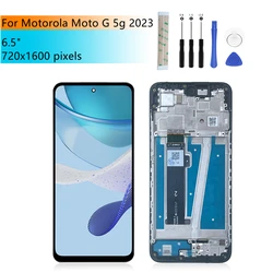 For Motorola Moto G 5G 2023 LCD Display Touch Screen Digitizer Assembly With Frame For Moto G 5g 2023 Display Replacement Parts