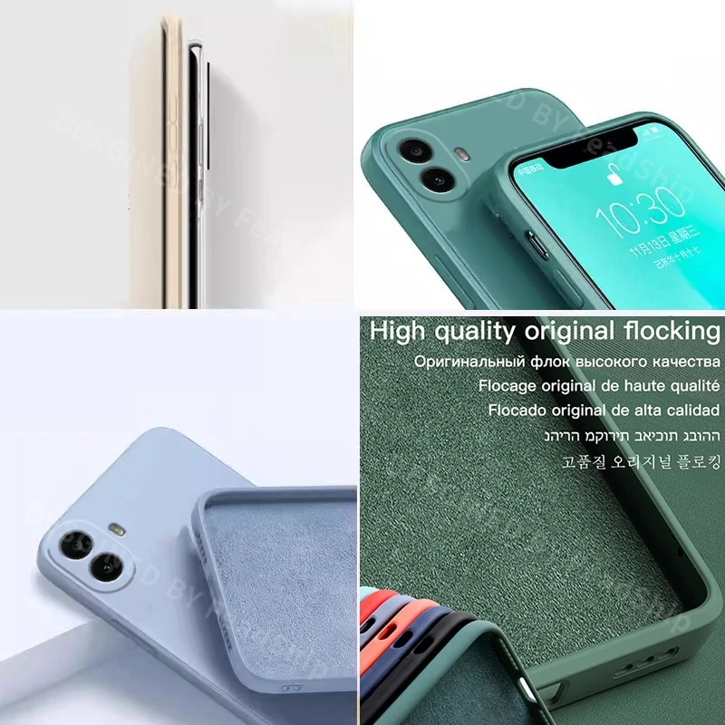 Luxury Phone Case For Nothing Phone CMF 2 Pro 1 Cover Shockproof Silicone Case NothingCMF Soft Case With Screen Protector