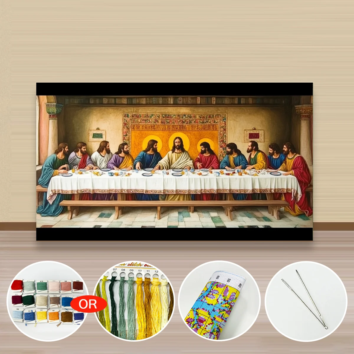 1 Stück 40x70 cm/15,7x27,5 Zoll, 11CT/14CT Kreuzstich-Set, DIY-Valentinstagsgeschenk, Stickerei-Set für Festivals, Bankette – Detail 3