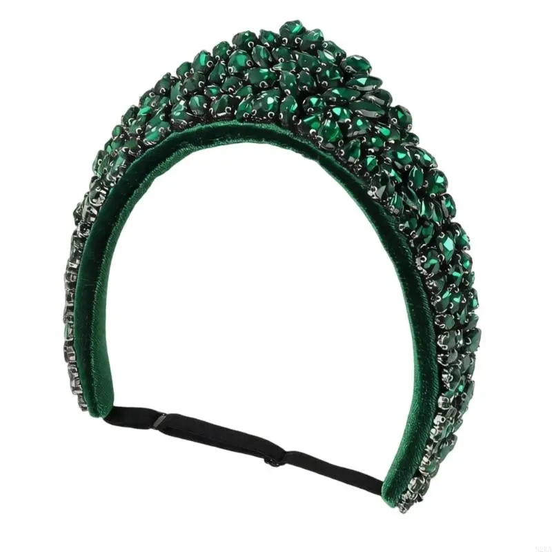 2026 New Classical Baroque Design Headband With Sparkling Rhinestones Styling Hairhoop For Bride And Guests Evening Galas