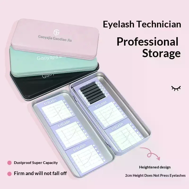 1 Set Eyelash Grafting Table Display Box Storage Box Pallet For Individual Suspended Magnetic Sheets Eyelash Protection Box