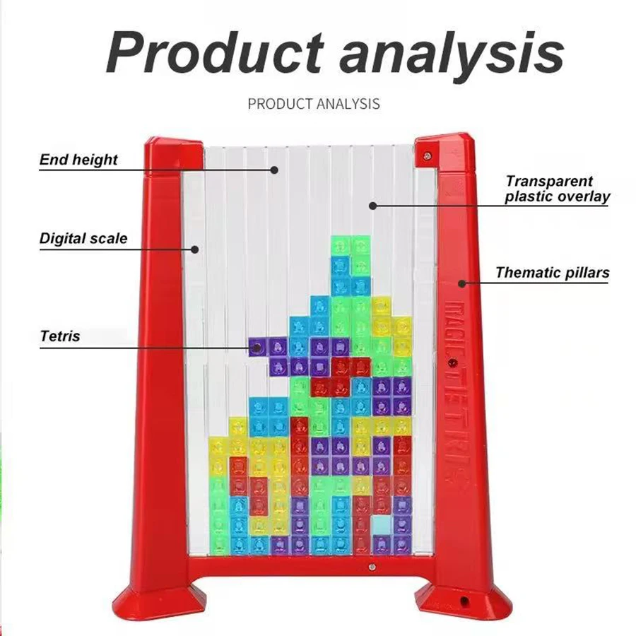 1 set-3d brinquedo tetris muted quadrado caixa aleatória blocos quebra-cabeça jogo de tabuleiro brinquedos de inteligência presente do dia das crianças brinquedos de educação precoce