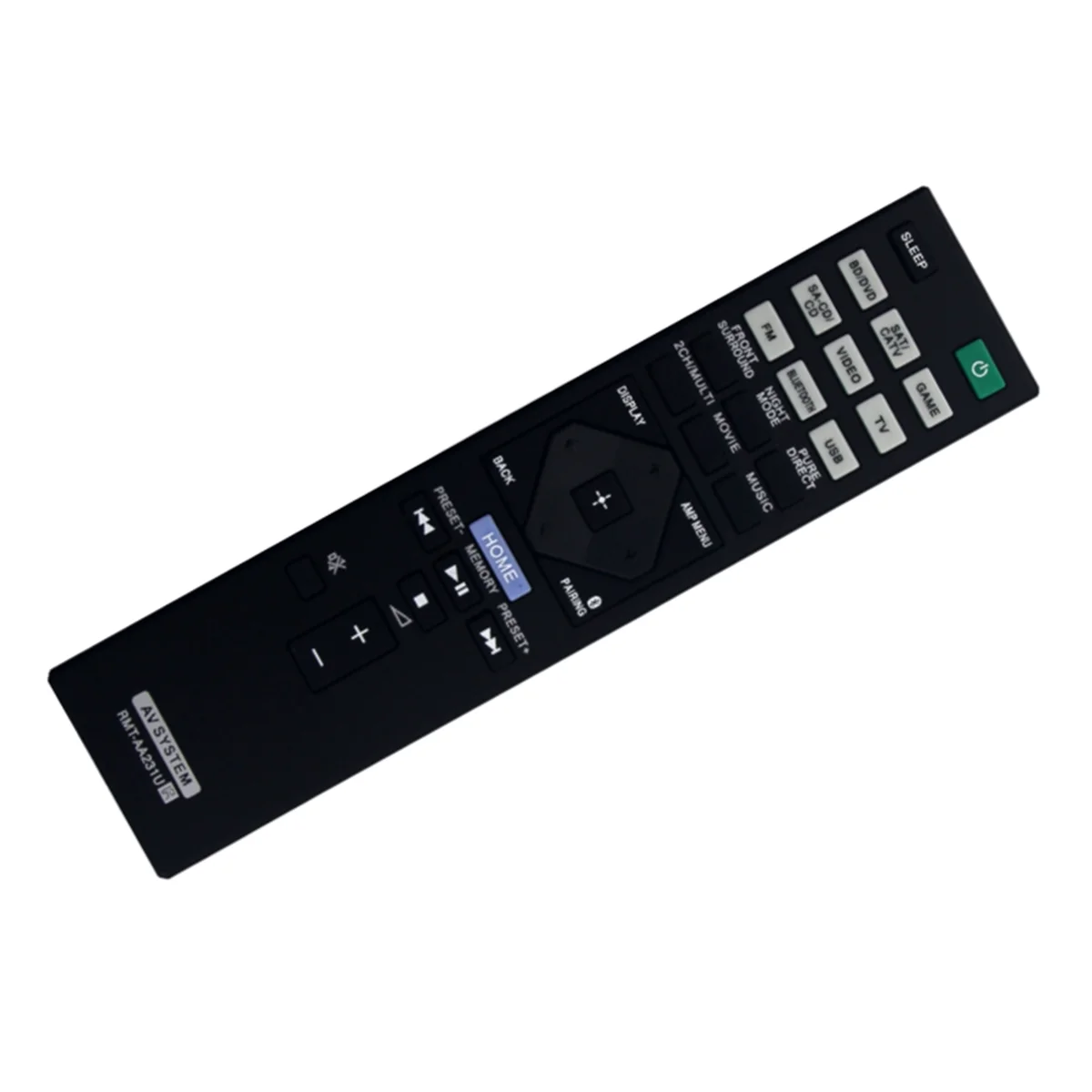 Télécommande de remplacement RMT-AA231U pour Sony AV Récepteur Home Cinéma Système STR-DH770 iceDH770