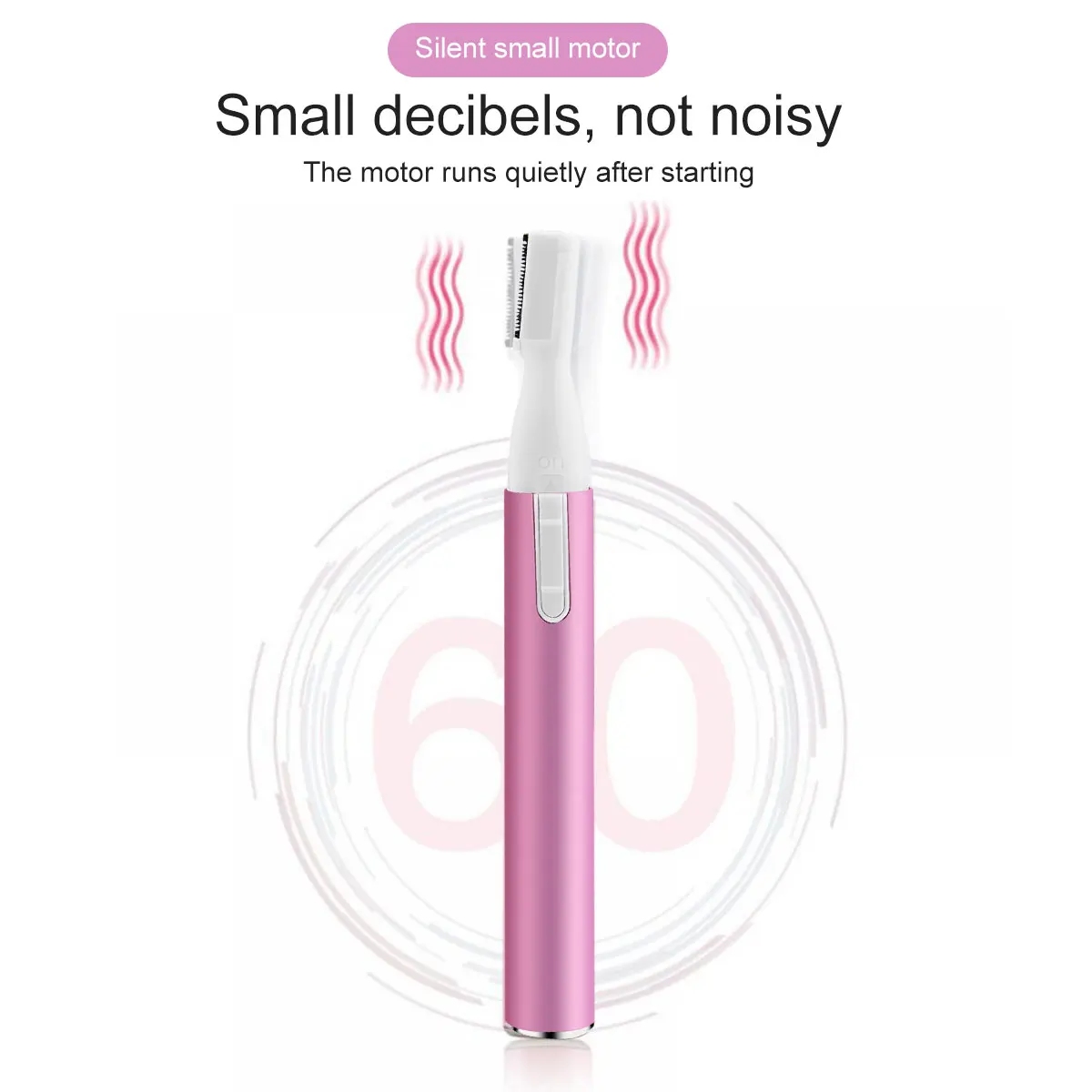 เครื่องเล็มขนคิ้วไฟฟ้าพร้อมหวี ใช้ได้ทั้งชายและหญิง ไม่เจ็บ ใช้งานง่าย พกพาสะดวก ใช้แบตเตอรี่ สำหรับใบหน้า ริมฝีปาก รักแร้ ขา และลำตัว