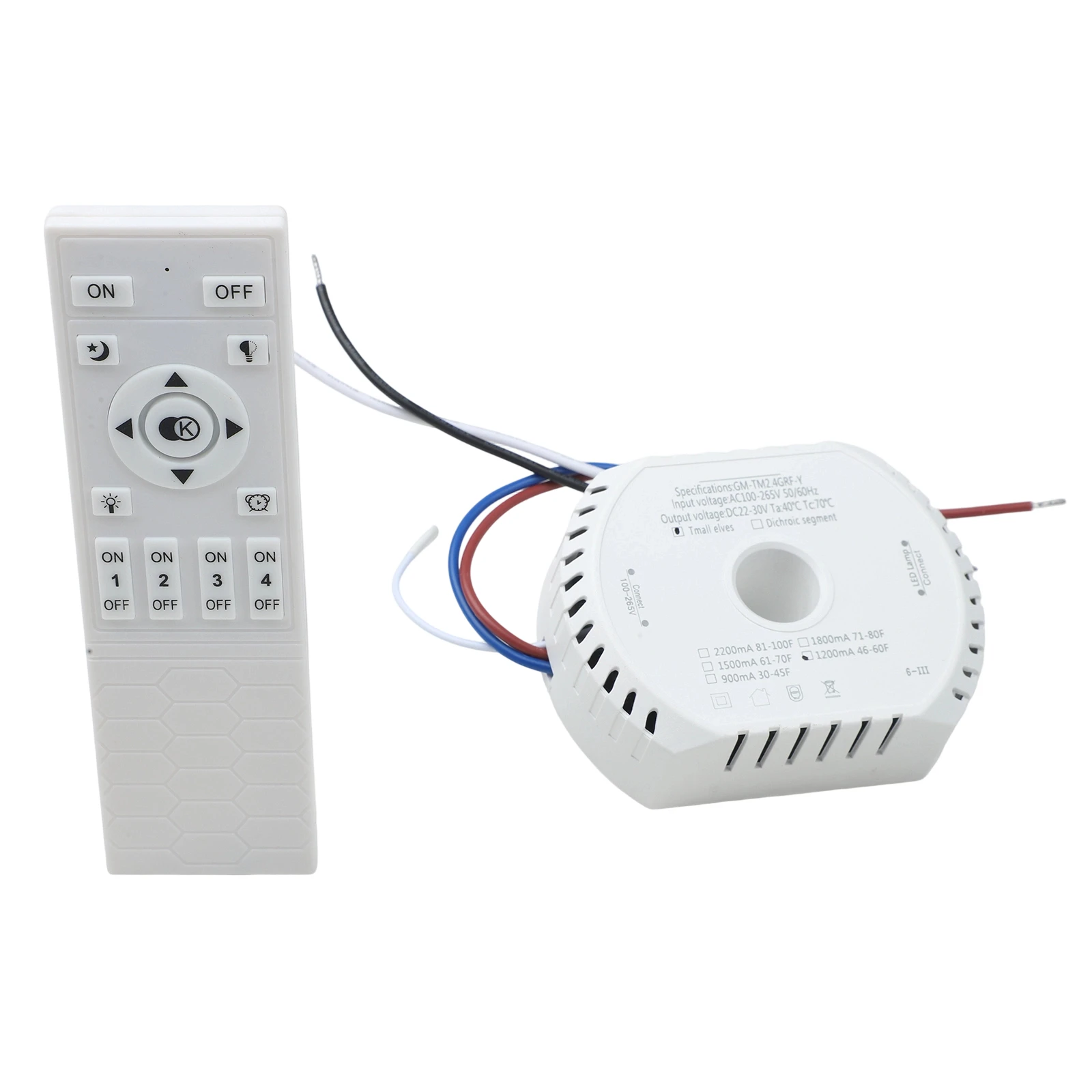 For Smart LED Driver 24-30V 1200-2200mA Dimming Color Changing P'ower Supply For Chandelier Ceiling Light Strip Dual Input Outpu