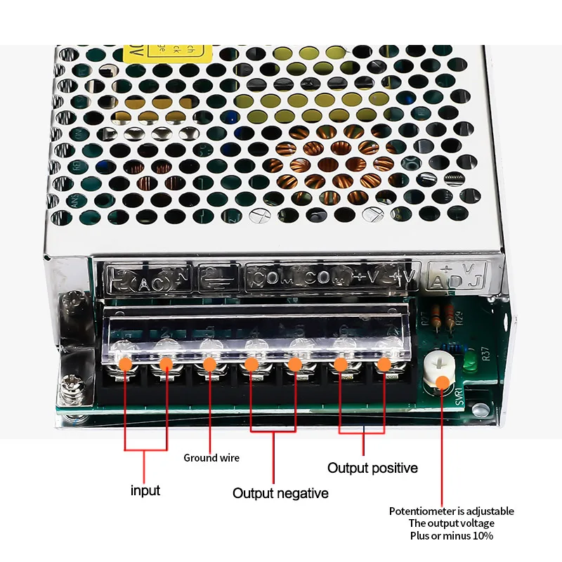 Imagem -02 - Mzmw Ms120 S120 Série Comutação da Fonte de Alimentação 120w 5v 12v 15v 24 36v 48v ac dc Única Saída Transformador Adaptador Alimentação Smps