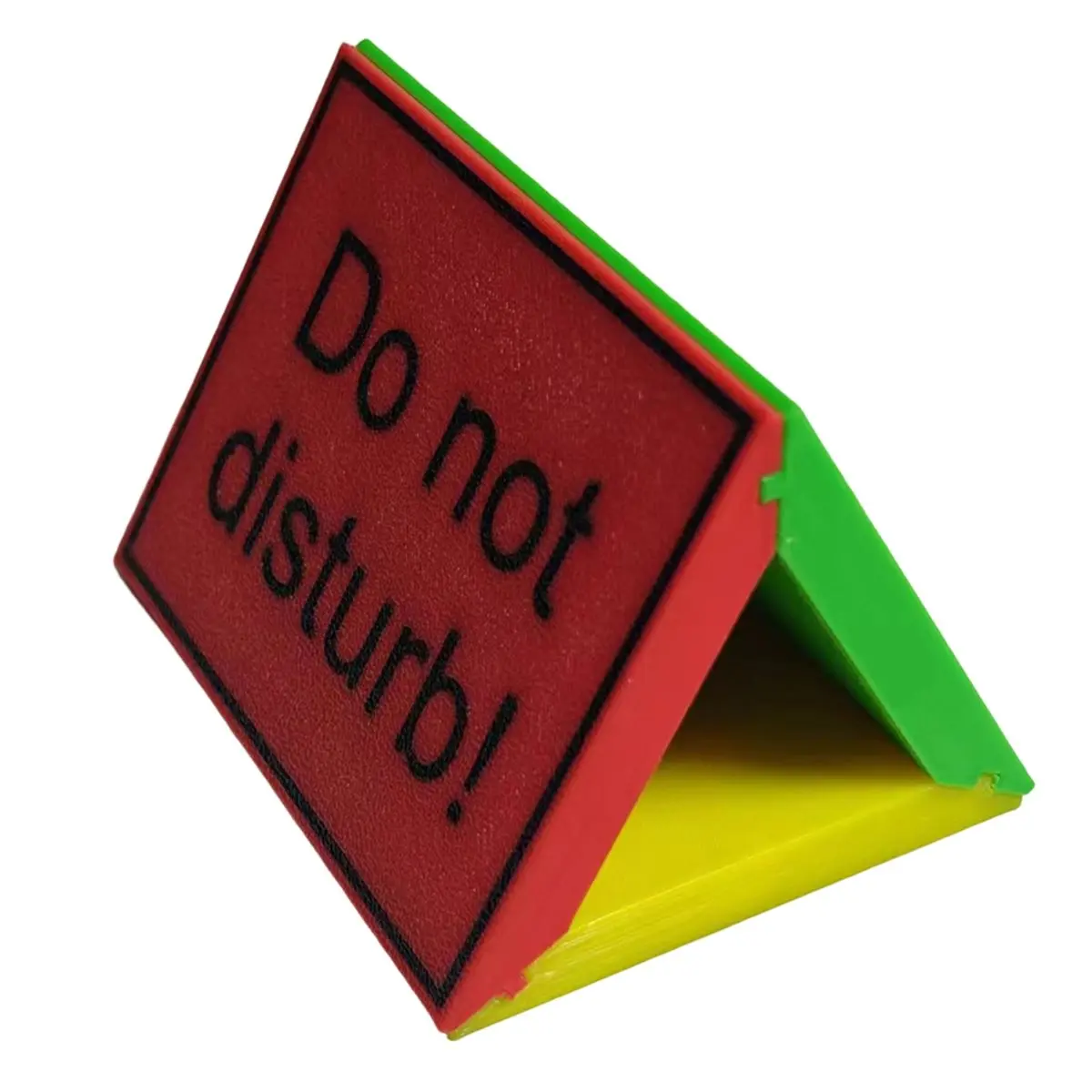 Eco-friendly Detachable Desk Sign Block Triangle Desktop Come in Sign Do Not Disturb Status Indicator for Meeting Workspaces