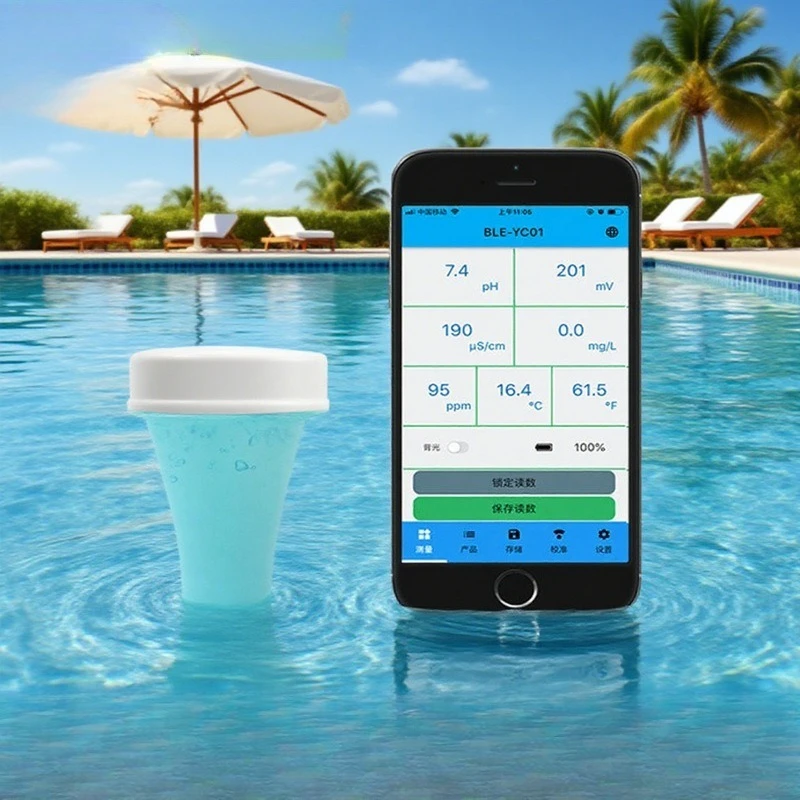 Swimming pool residual chlorine detector, water quality PH residual chlorine turbidity Swimming pool water quality testing