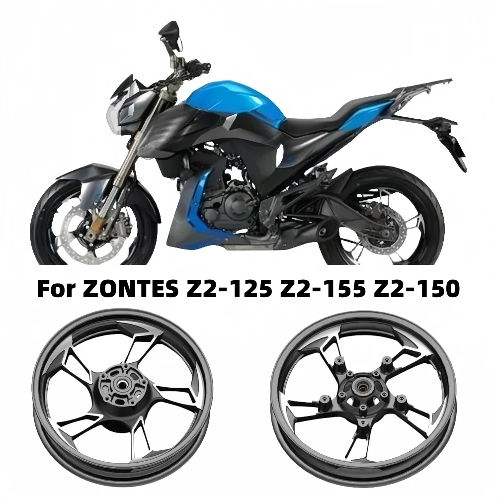 Motorcycle Fit Z2 125 / Z2 155 Front and Rear Steel Ring Aluminum Wheel Hub For ZONTES Z2-125 Z2-155 Z2-150