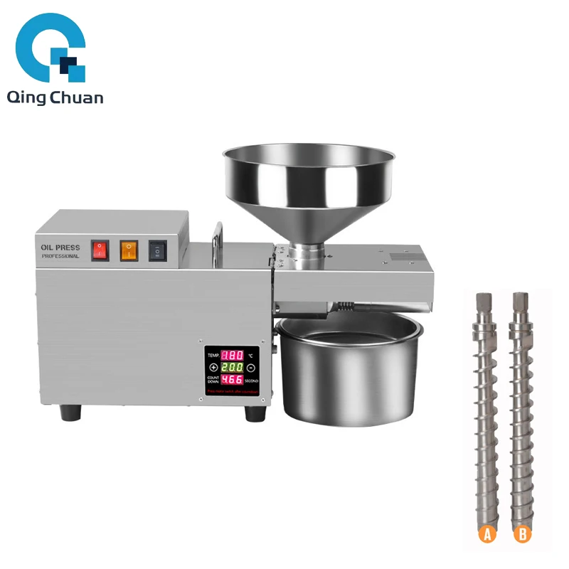 

Oil Press Machine 7-13Kg Per Hours Commercial Peanut Flaxseed Squeezer 220v 110v Business Sesame Sunflower Seeds Extraction