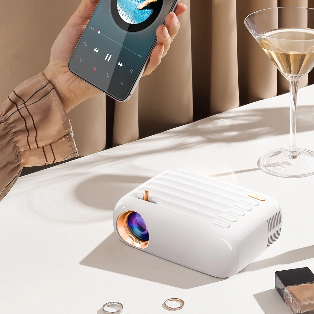 Everycom SKY-T3W Mini proyector Android 9,0 para cine en casa soporte portátil reproductor de vídeo multimedia 1080P proyector LED inteligente