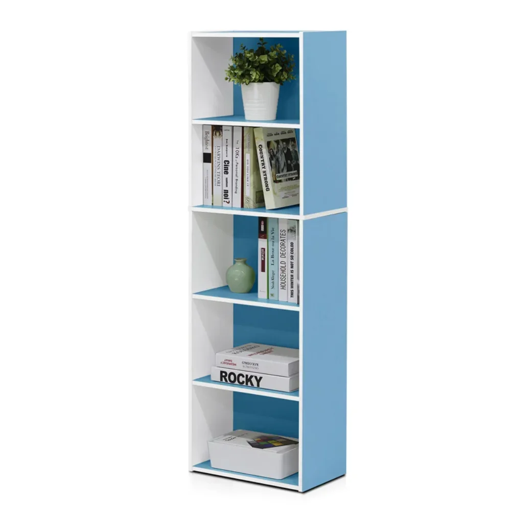 

Furinno 11055 5-Tier Reversible Color Open Shelf Bookcase