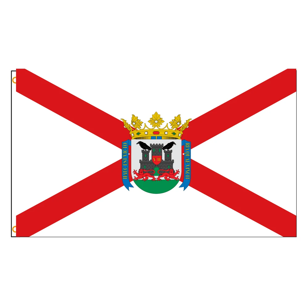 3x5 Ft Vitoria-Gasteiz Vitoria Gasteiz Flag Vivid Color and Fade proof a City of Spain Flags Polyester with Brass Grommets