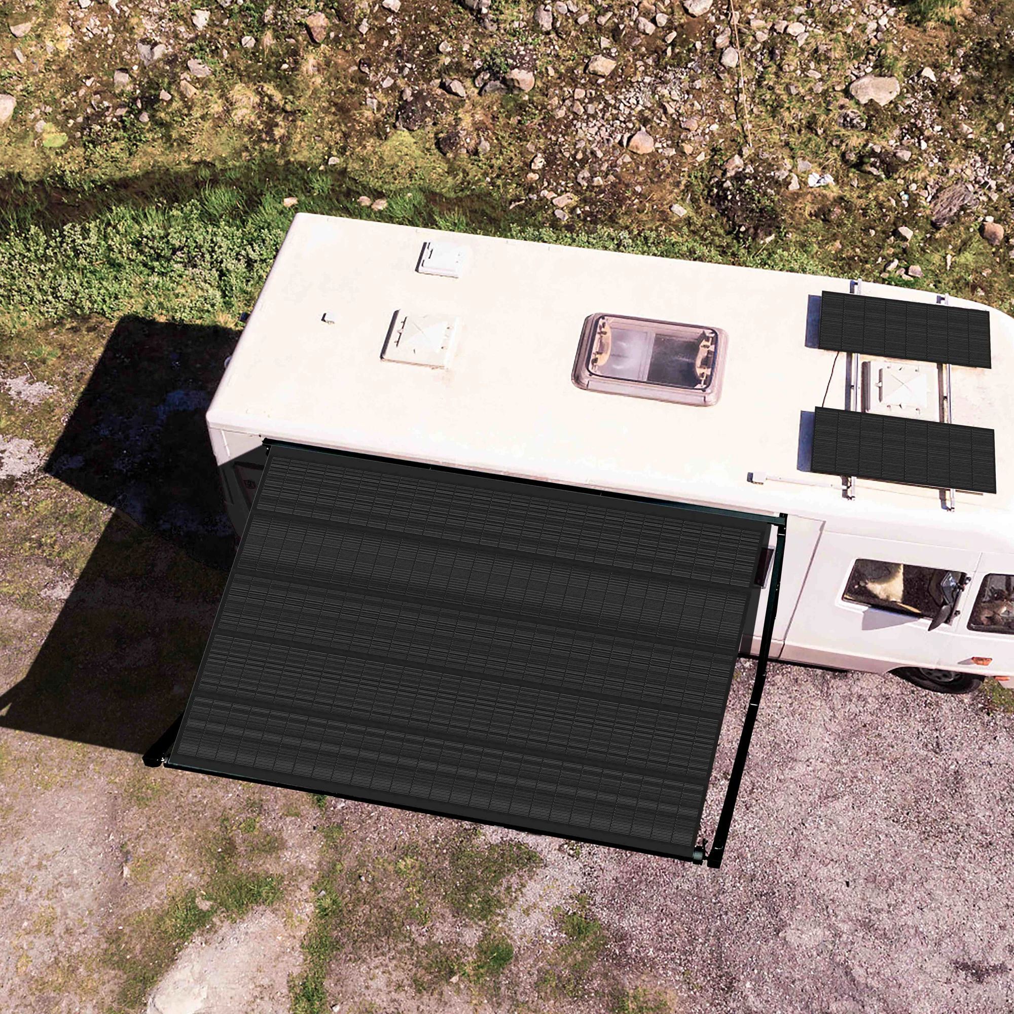 High Power Output Flexible Solar Panel RV Exterior Accessory for Travel and Camping