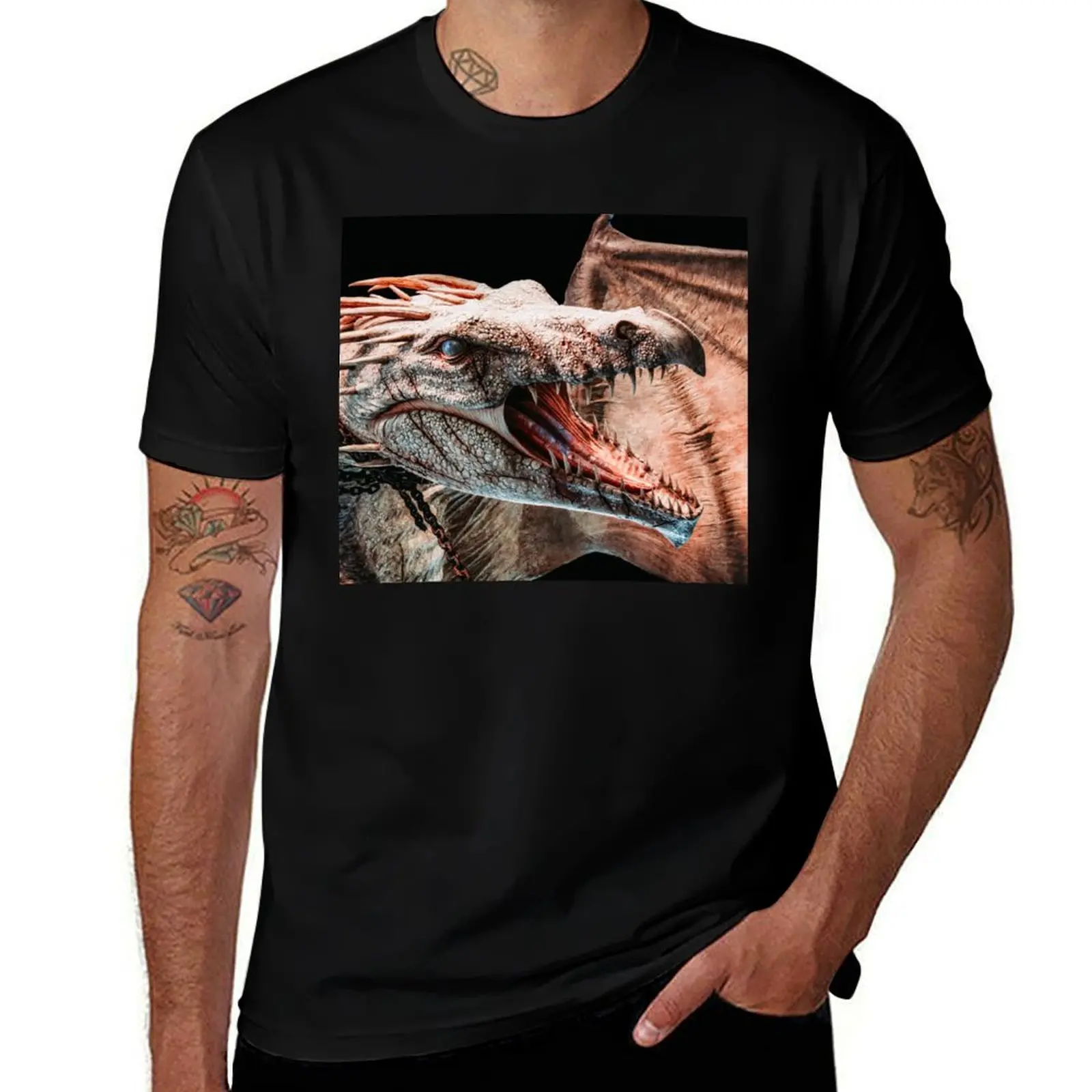 

Gringotts ukranian Iron Belly Dragon T-Shirt mens graphic t shirts t shirt man designer t shirts for man cotton funny T-Shirt