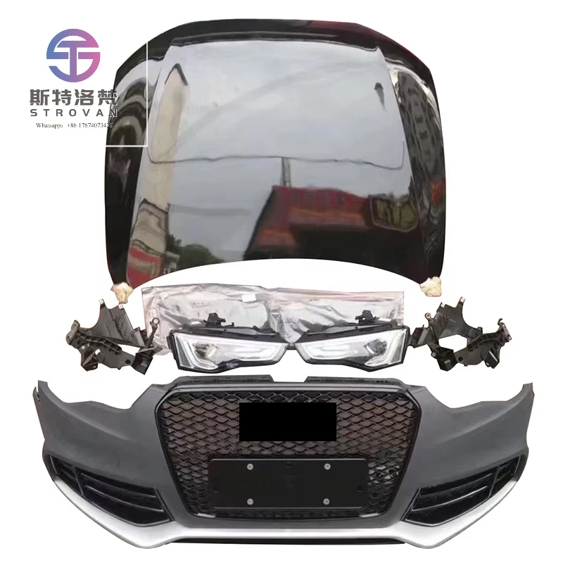 

Hot Sale Car Body Kit From Old Upgrade to New Bumper Headlights Hood for A5 S5 B8 2008-2012 to RS5 B8.5 2013-2016