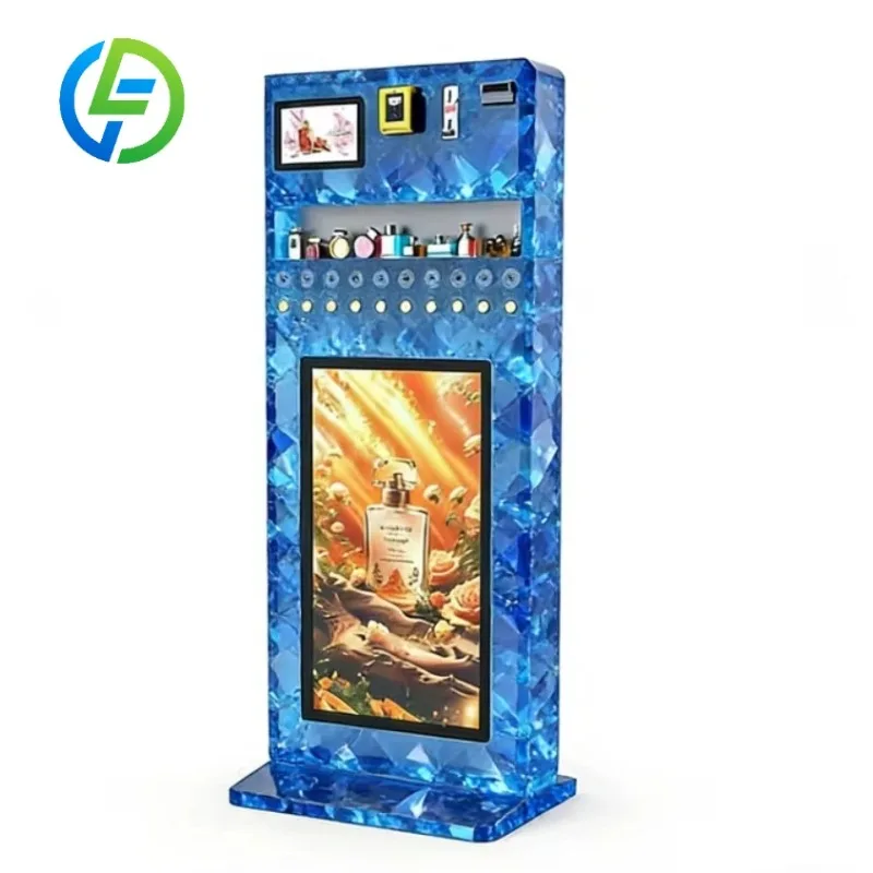 Deposit Managed Outdoor Perfume Vending Machine, 24/7 Remote Monitoring & Control with Custom Branding and Multi-Payment Support