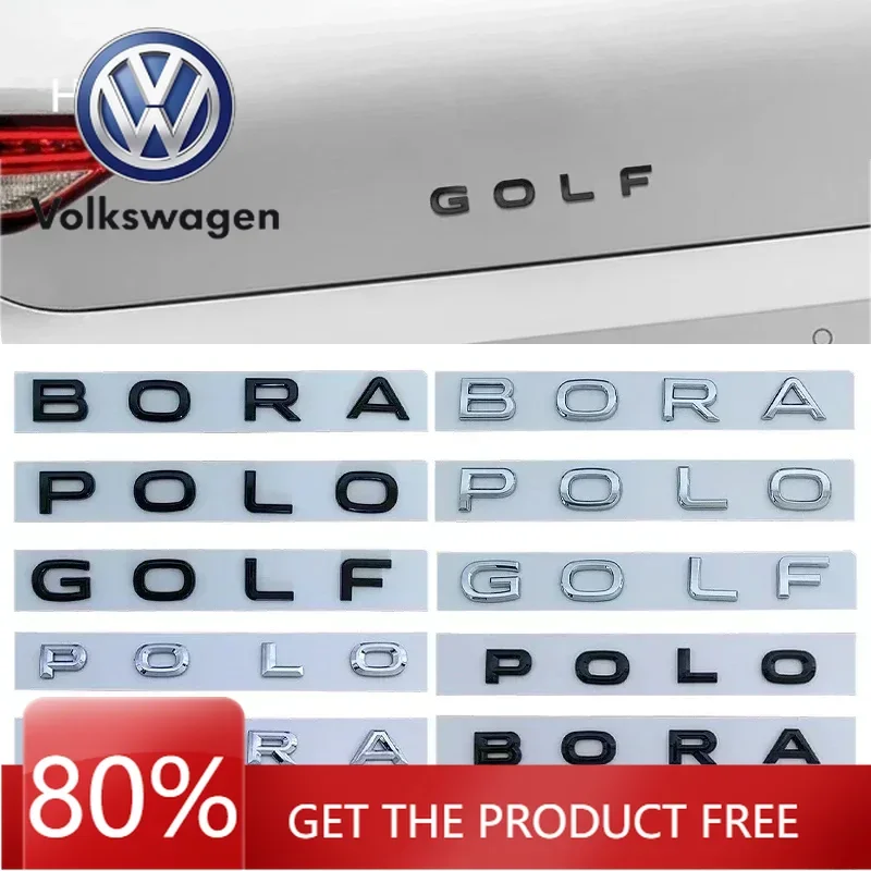 

Наклейки ABS для VW Volkswagen Jetta MK5 Golf, эмблемы для Volkswagen GOLF POLO BORA, 2022 2021 2020 2019, на заднюю часть автомобиля, багажник, крыло
